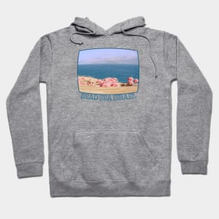 Israel, Dead Sea. Beach Umbrellas Hoodie